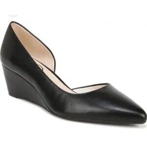 Life Stride Macy d’Orsay Pointed Toe Wedge Heel Pump Black size 9